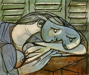  Meuse Painting - Dormeuse aux persiennes 1 1936 Cubism